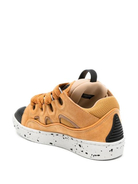 Lanvin Curb oversize-tongue panelled sneakers - Yellow - zdjęcie produktu nr 2