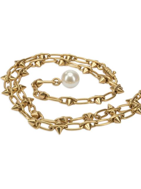 PUCCI spiked pearl necklace - Gold
