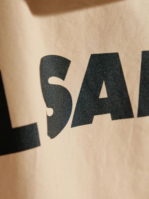 Jil Sander logo-print coat - Neutrals