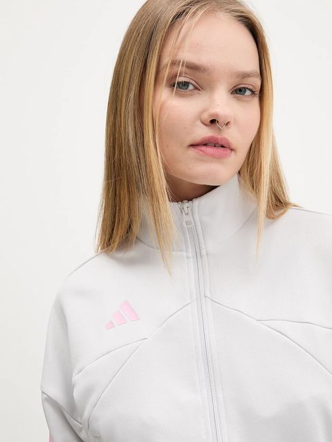 adidas bluza House of Tiro damska kolor beżowy z aplikacją JX5114