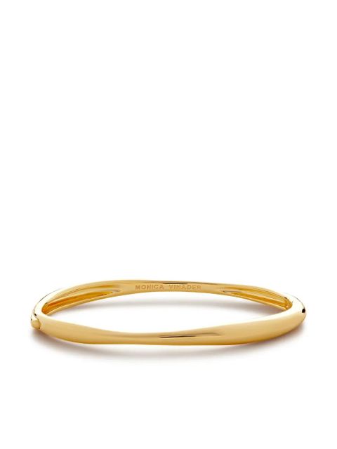 Monica Vinader Nura Reef thin bangle bracelet - Gold - zdjęcie produktu nr 2