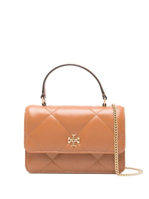 Tory Burch mini Kira diamond-quilted tote bag - Brown - zdjęcie produktu nr 1