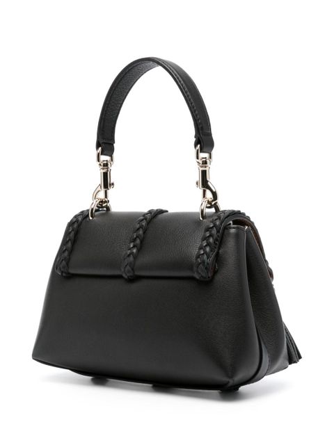 Chloé Penelope braid-detail satchel bag - Black