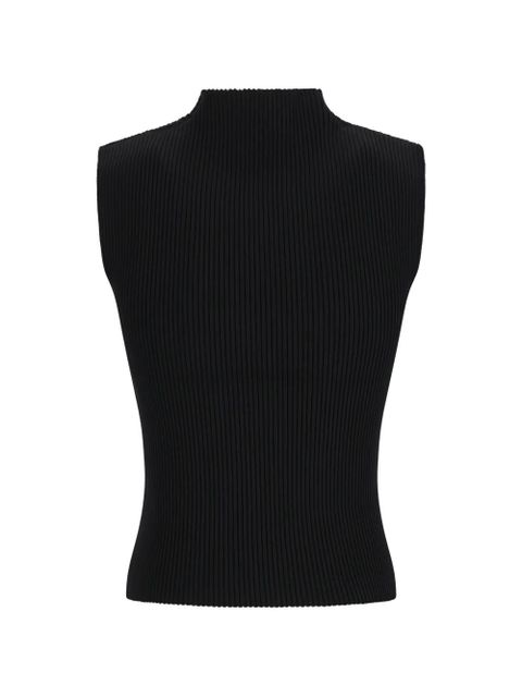 Magda Butrym ribbed-knit high-neck top - Black - zdjęcie produktu nr 2