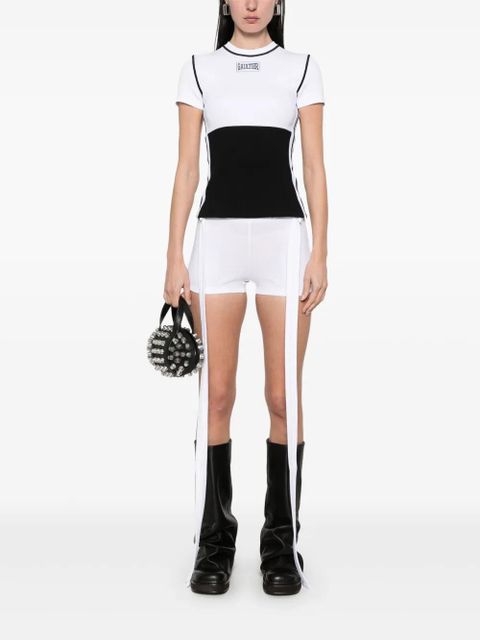 Jean Paul Gaultier logo-patch T-shirt - Black