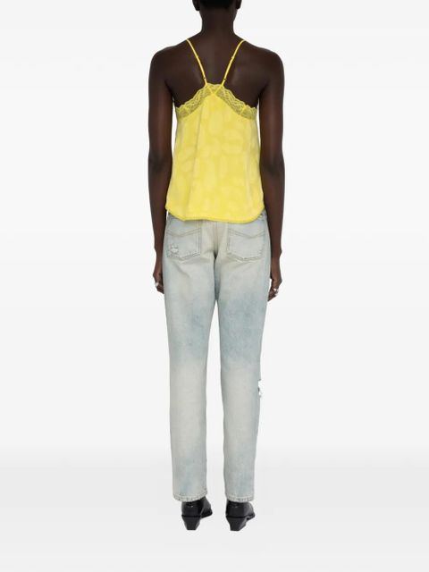 Zadig&Voltaire Christy paisley-pattern top - Yellow