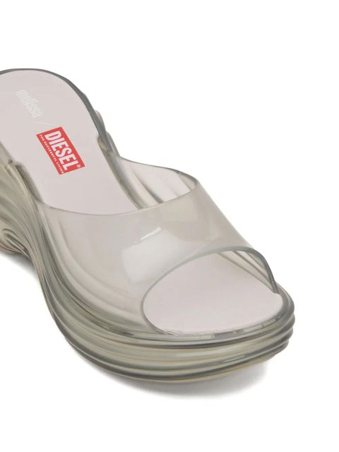 Diesel x Melissa platform swirl sandals - Grey - zdjęcie produktu nr 2