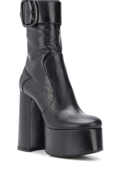 Saint Laurent Billy platform boots - Black