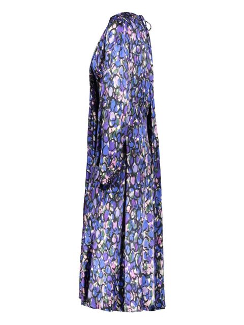 Balenciaga jacquard floral-print dress - Blue