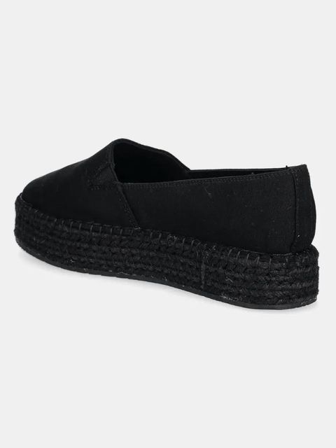 Calvin Klein Jeans espadryle FLATFORM ESPADRILLE MG/HDW kolor czarny na platformie YW0YW01737