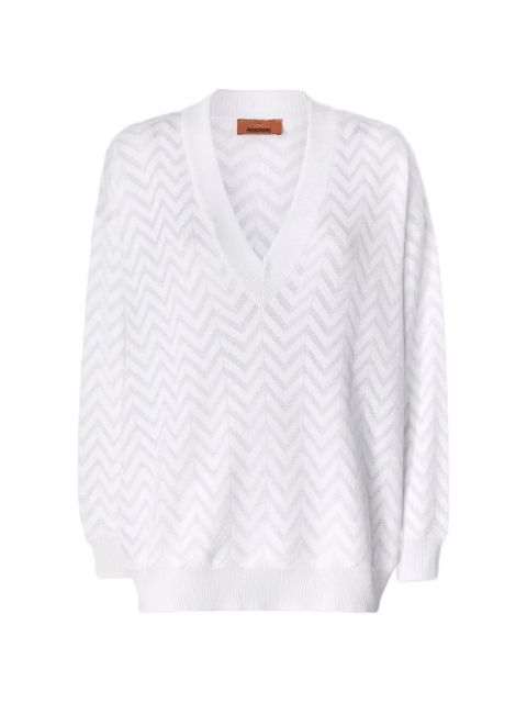 Missoni v-neck sweater - White - zdjęcie produktu nr 1