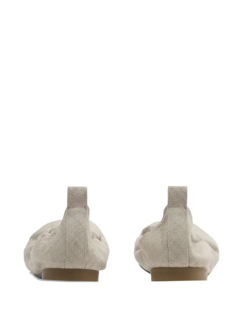 Burberry checked ballet flats - Neutrals - zdjęcie produktu nr 2