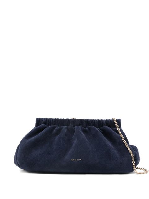 DeMellier Miami suede clutch bag - Blue - zdjęcie produktu nr 1