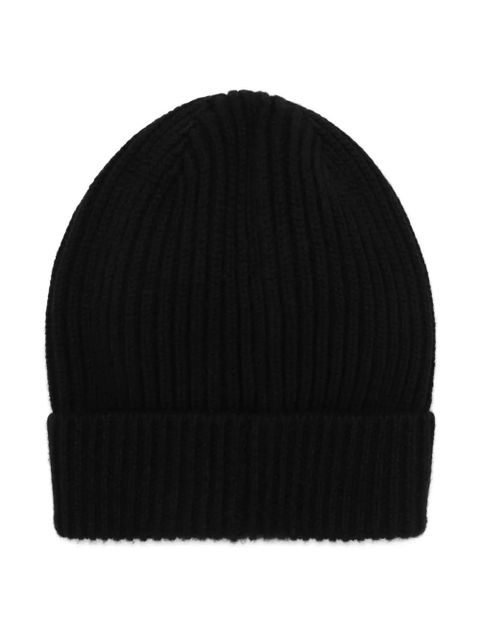 Dolce & Gabbana ribbed-knit turn-up beanie - Black - zdjęcie produktu nr 2