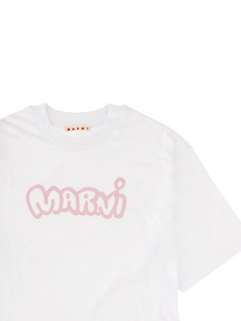 Marni logo-print T-shirt - White