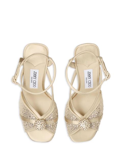 Jimmy Choo Sarai embellished sandals - Gold