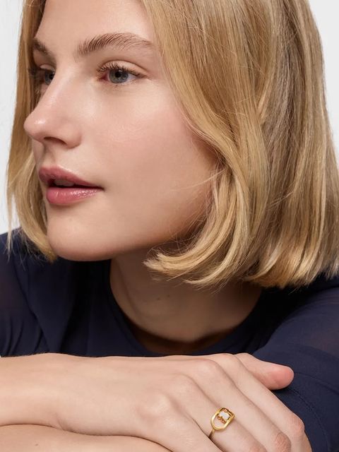 Tous pierścionek pozłacany