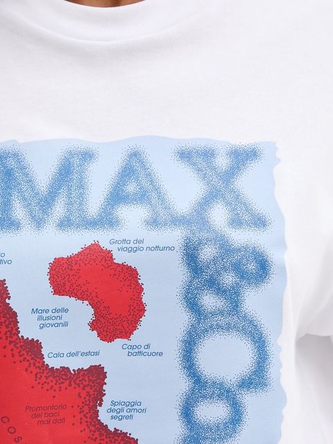 MAX&Co. t-shirt bawełniany damski kolor biały 2528976031200