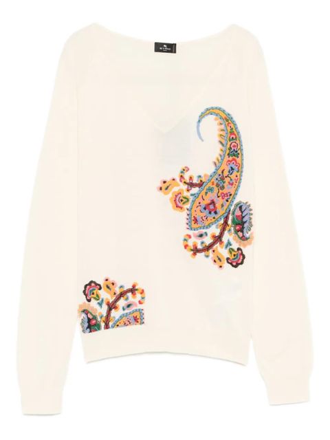 ETRO paisley-motif long-sleeved T-shirt - Neutrals - zdjęcie produktu nr 1