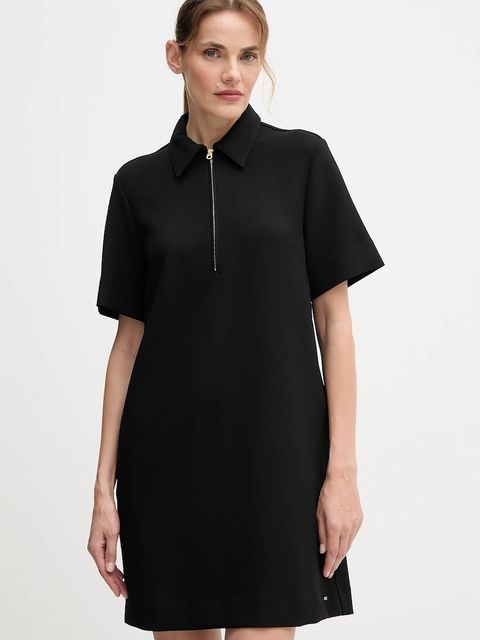 Tommy Hilfiger sukienka kolor czarny mini prosta WW0WW47333 - zdjęcie produktu nr 1