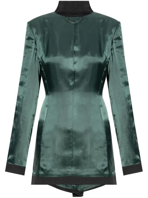 MM6 Maison Margiela inside-out effect blazer - Green - zdjęcie produktu nr 1