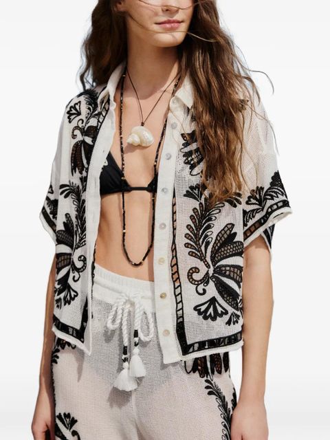 FARM Rio Copacabana Beach shirt - White