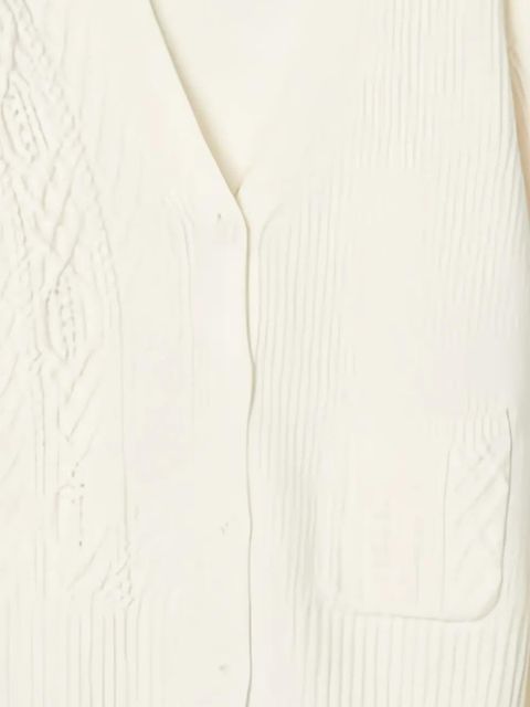 3.1 Phillip Lim cable-knit V-neck cardigan - Neutrals