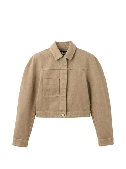Jacquemus chest-pocket cropped jacket - Neutrals - zdjęcie produktu nr 2