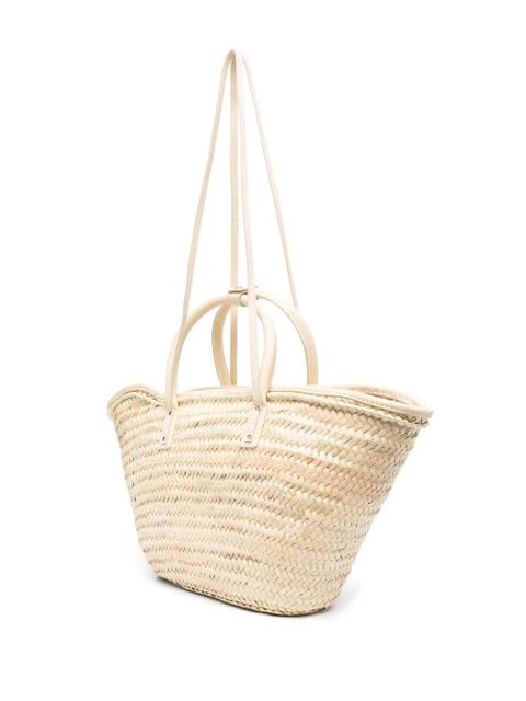 Jacquemus Le Panier Soli raffia tote bag - Neutrals