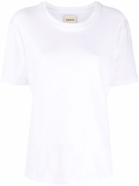KHAITE The Mae logo-appliqué T-shirt - White