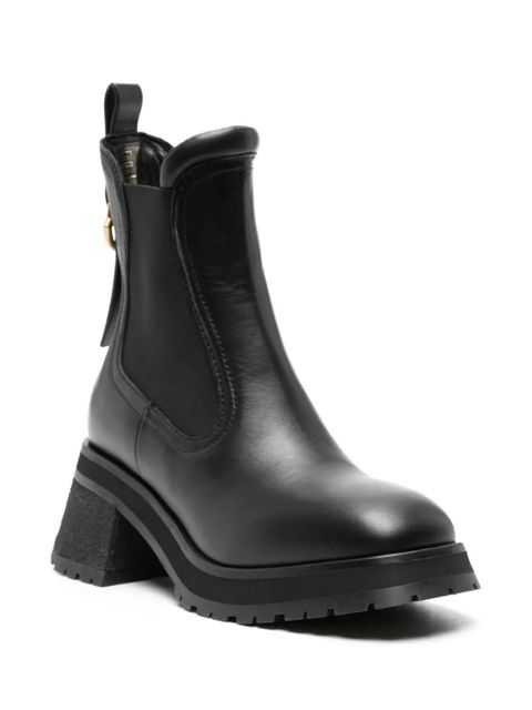 Moncler Gigi 70mm leather Chelsea boots - Black - zdjęcie produktu nr 2