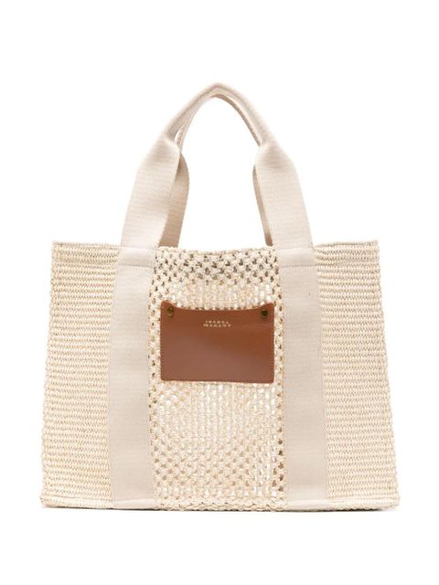 ISABEL MARANT small Aruba tote bag - Neutrals