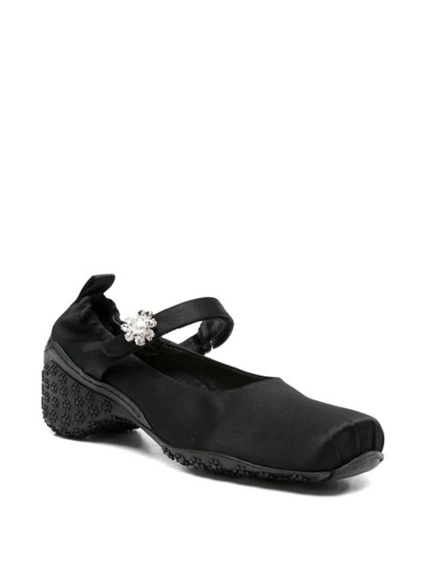 Simone Rocha embellishment-strap ballet sneakers - Black - zdjęcie produktu nr 2