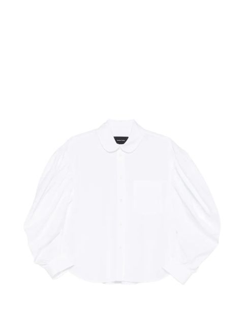 Simone Rocha draped-sleeve shirt - White - zdjęcie produktu nr 1