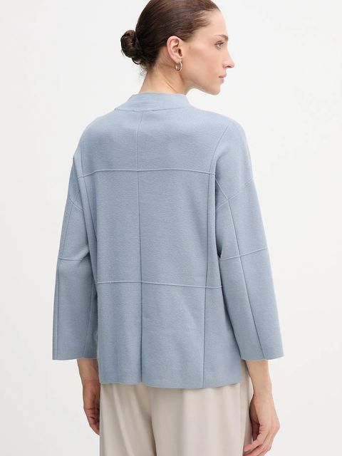 Joseph Ribkoff sweter damski kolor niebieski lekki z półgolfem 261981