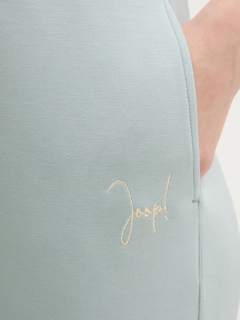 Joop! spodnie dresowe damskie kolor turkusowy gładkie 30100423