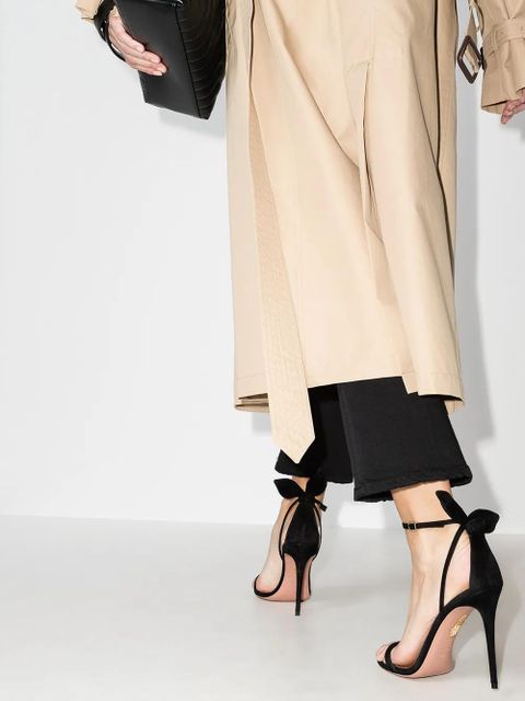 Aquazzura Bow Tie 105mm bow sandals - Black