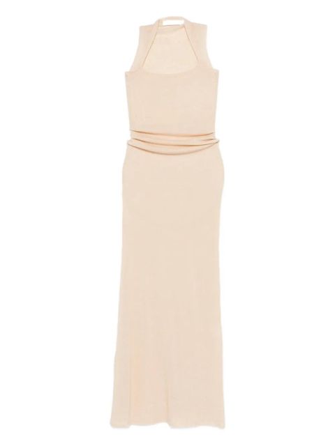 Aya Muse gathered maxi dress - Neutrals