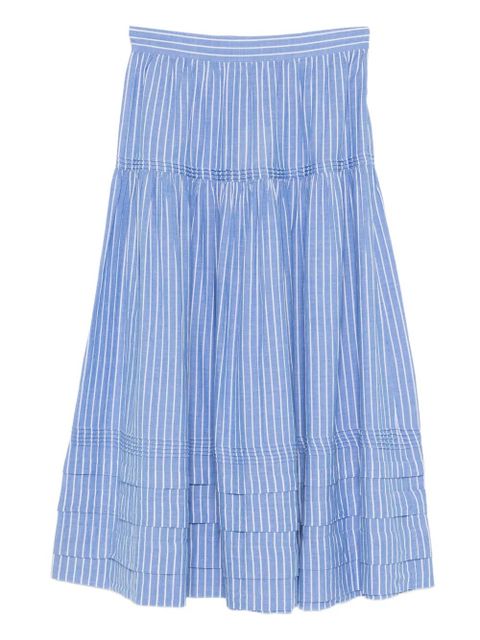 DÔEN striped tiered skirt - Blue - zdjęcie produktu nr 1