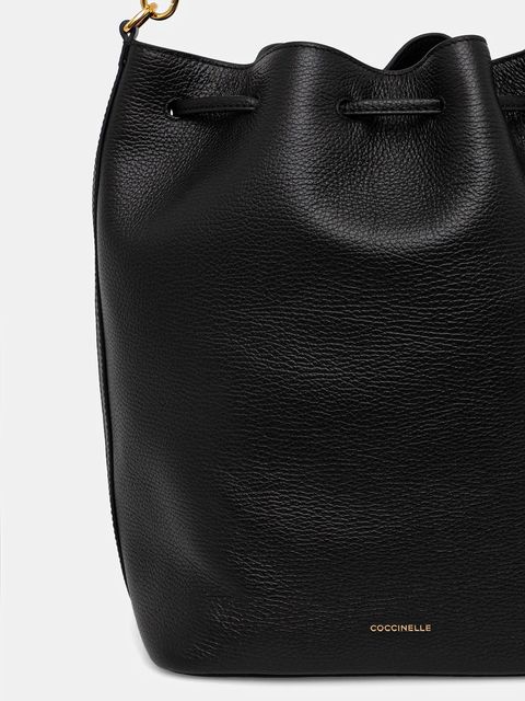 Coccinelle torebka skórzana kolor czarny E1.TFK.23.01.01