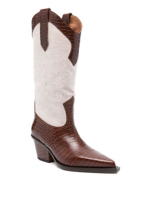 Paris Texas Rosario 60mm two-tone boots - Brown - zdjęcie produktu nr 2