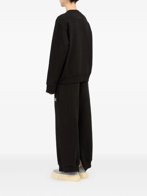 MM6 Maison Margiela Numbers-appliqué sweatshirt - Black