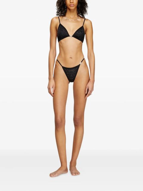 Diesel crystal-embellished briefs - Black