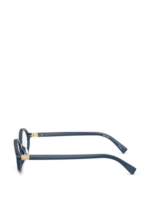 Miu Miu Eyewear oval-frame glasses - Blue