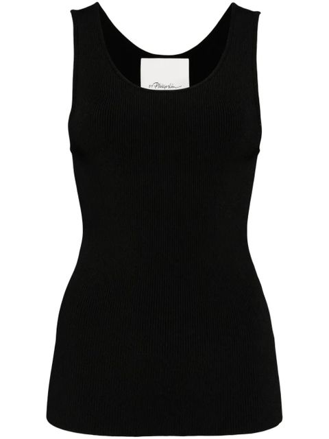 3.1 Phillip Lim ribbed tank top - Black - zdjęcie produktu nr 1