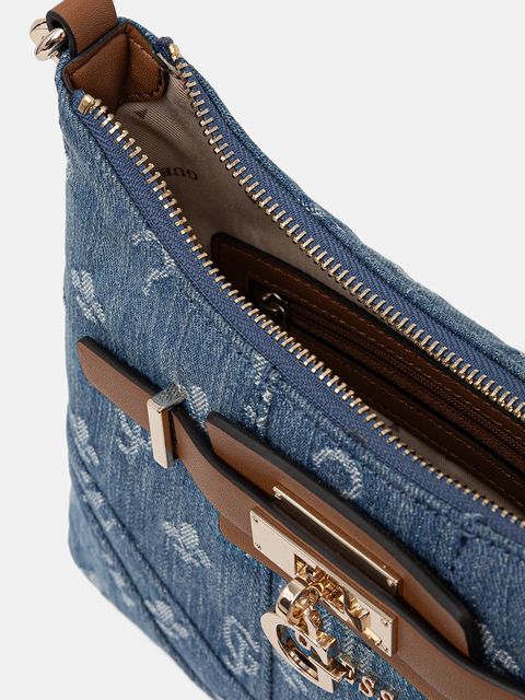 Guess torebka GREYSON kolor niebieski HWDG92 06180