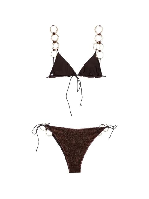 Oséree Lumiere embellished bikini - Brown