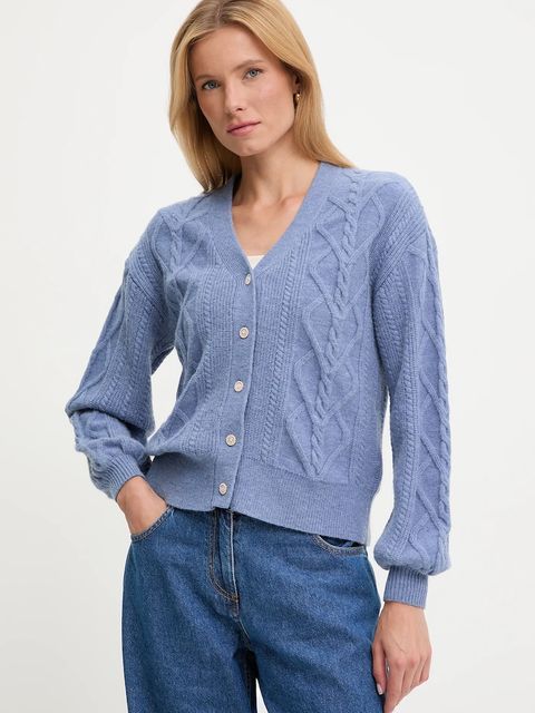 Answear.LAB kardigan z kaszmirem damski kolor niebieski - zdjęcie produktu nr 1