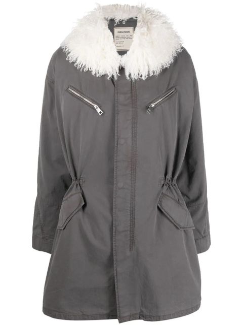 Zadig&Voltaire Kidea zip-up parka coat - Grey - zdjęcie produktu nr 1