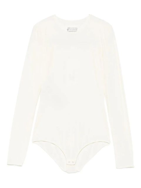 Maison Margiela long-sleeve crew-neck bodysuit - Neutrals